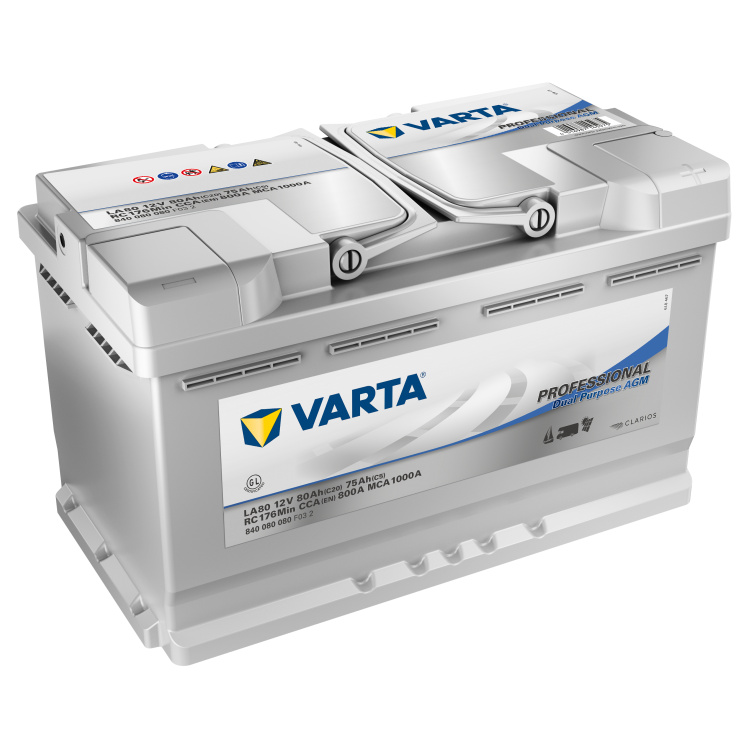 Autobaterie Varta Professional Dual Purpose AGM 80Ah